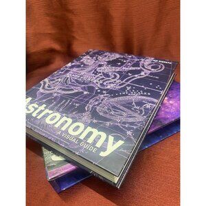 Astronomy A Visual Guide by DK Hardcover & Bookcase Universe  Space Science